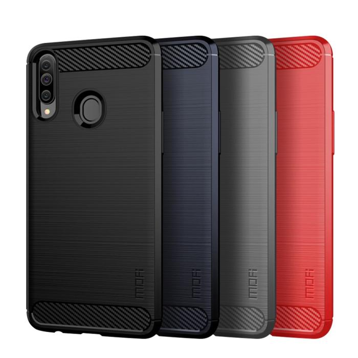 Mofi - MOFI Carbon Fiber Samsung Galaxy A20s - Blå