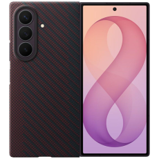 Samsung - Samsung Mobilskal f&ouml;r Galaxy Z Fold 8 Ultra Carbon Magnet - R&ouml;d