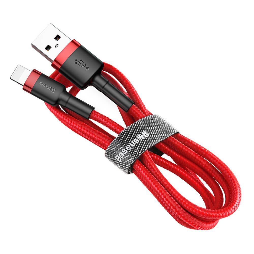 Baseus Cafule USB-A till Lightning kabel QC 3.0 2.4 A 0.5m Röd | 3541 | AlltMobil