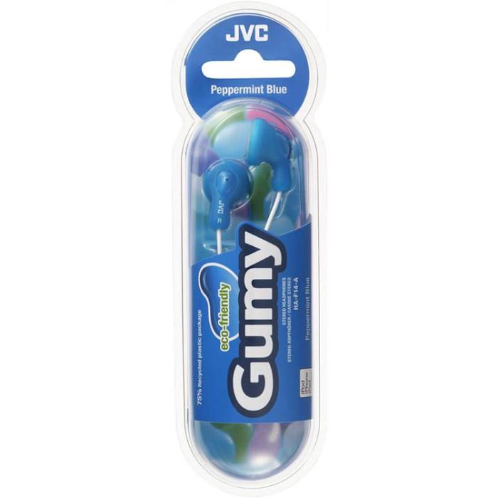 JVC - JVC Hörlurar F14 Gumy In-Ear Mic - Blå