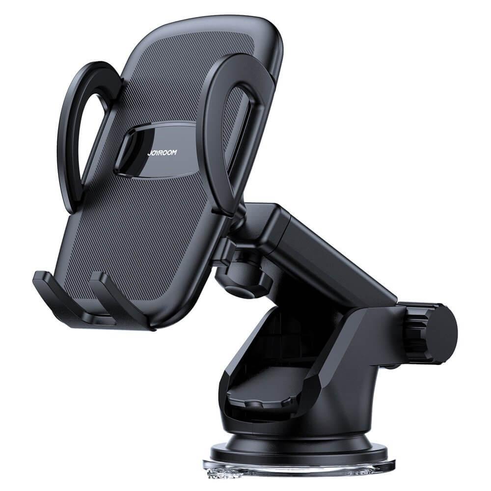 Joyroom mechanical car phone holder adjustable dashboard - Svart