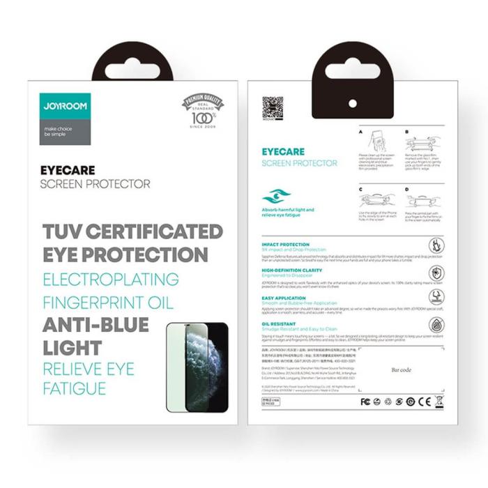 UTGATT1 - Joyroom Knight Series 2,5D eye protection filter iPhone 12 mini