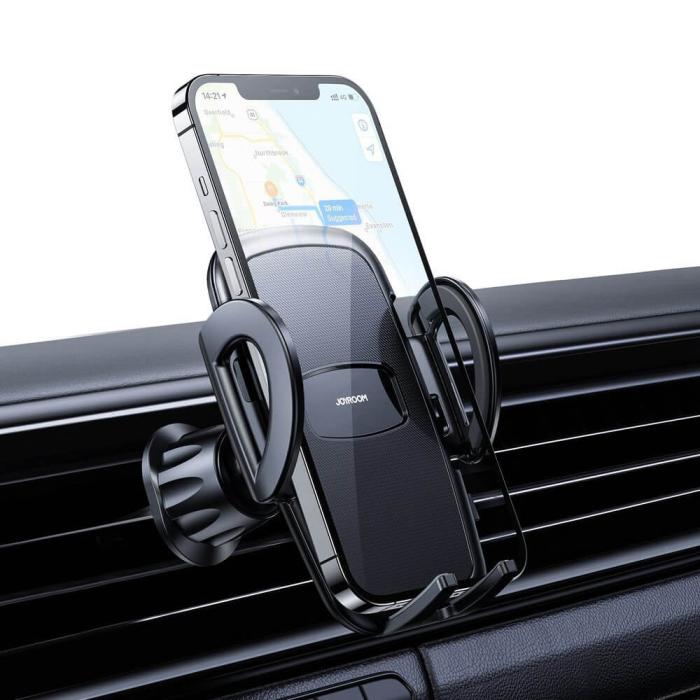 Joyroom - Joyroom mechanical car phone holder air vent Svart