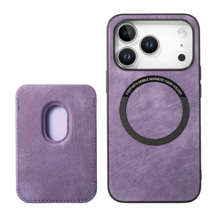 A-One Brand - iPhone 17 Pro Max Mobilskal Retro Detachable - Lila