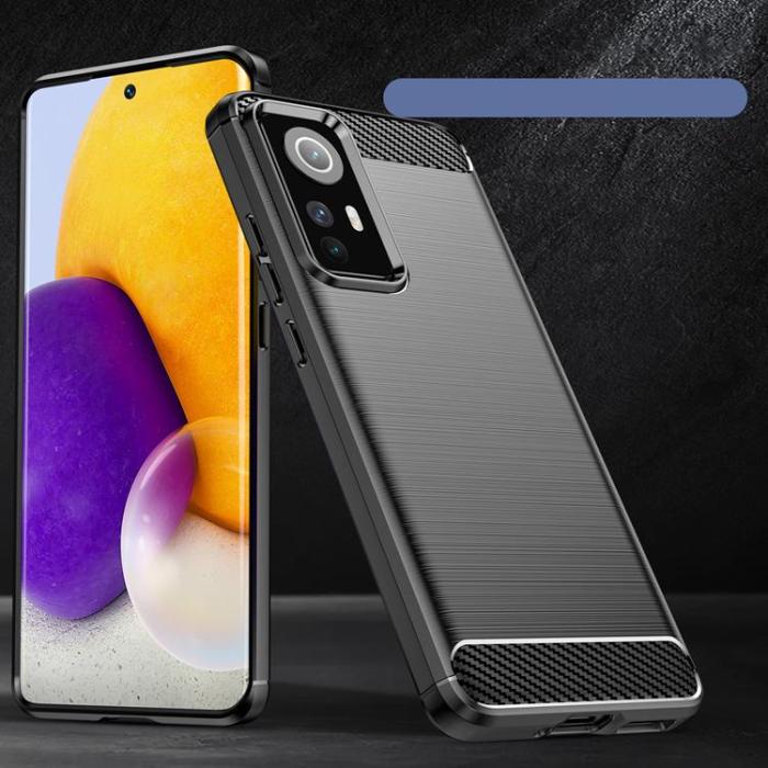 UTGATT1 - Carbon Xiaomi 12/12X Skal Flexible - Svart