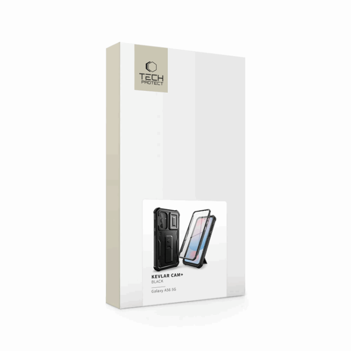 Tech-Protect - Tech- Protect Galaxy A56 5G Mobilskal Kevlar Cam Plus - Svart