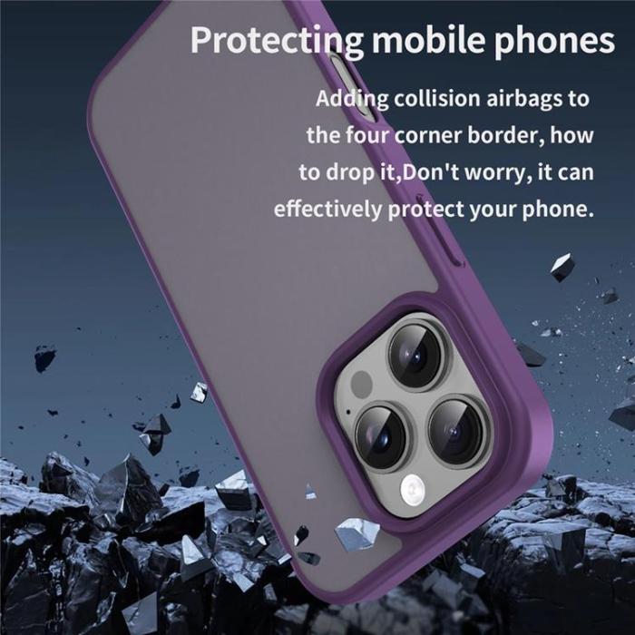 A-One Brand - iPhone 16 Pro Max Mobilskal Skin Touch Matte - Lila