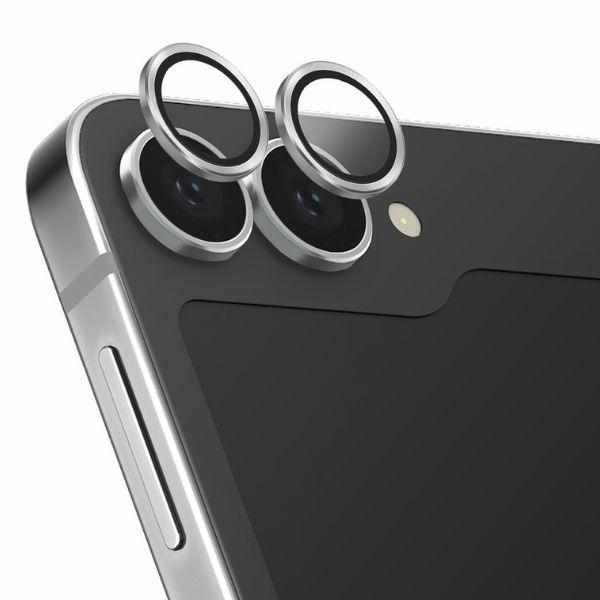UNIQ Galaxy Z Flip 6 Kameralinsskydd Härdat Glas Optix Aluminium