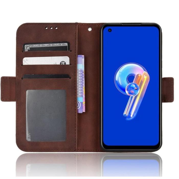 UTGATT1 - Asus Zenfone 9 Plånboksfodral PU Läder - Brun