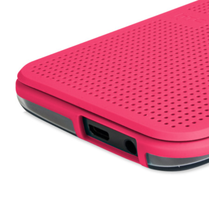 UTGATT5 - HTC One M9 Fodral Dot View 2 - Rosa