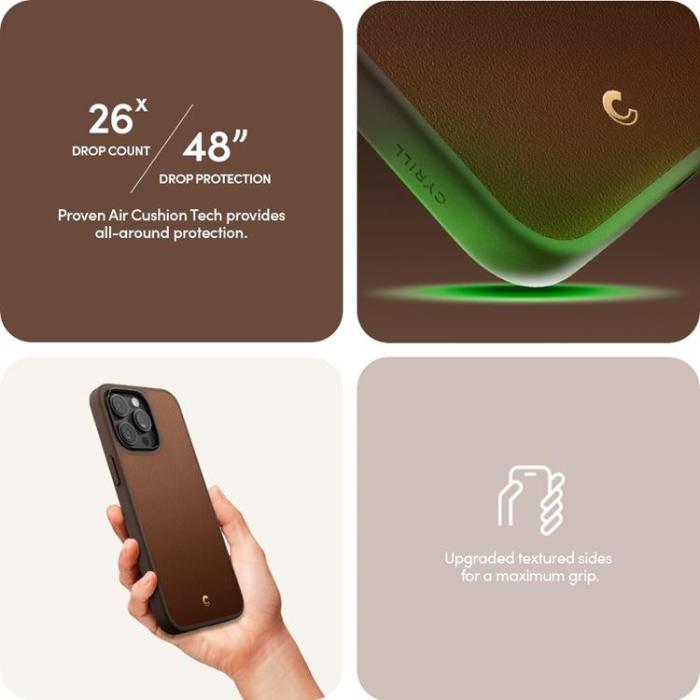 Spigen - Spigen iPhone 15 Pro Max Mobilskal Magsafe Cyrill Kajuk - Brun