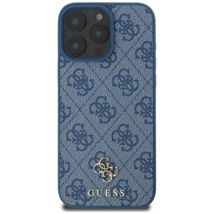 Guess - Guess iPhone 16 Pro Mobilskal MagSafe HC PU 4G Small Classic - Blå