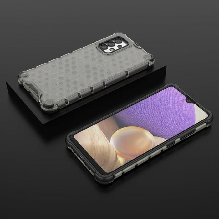 OEM - Honeycomb Galaxy A03s Skal Armored Gel Frame - Svart