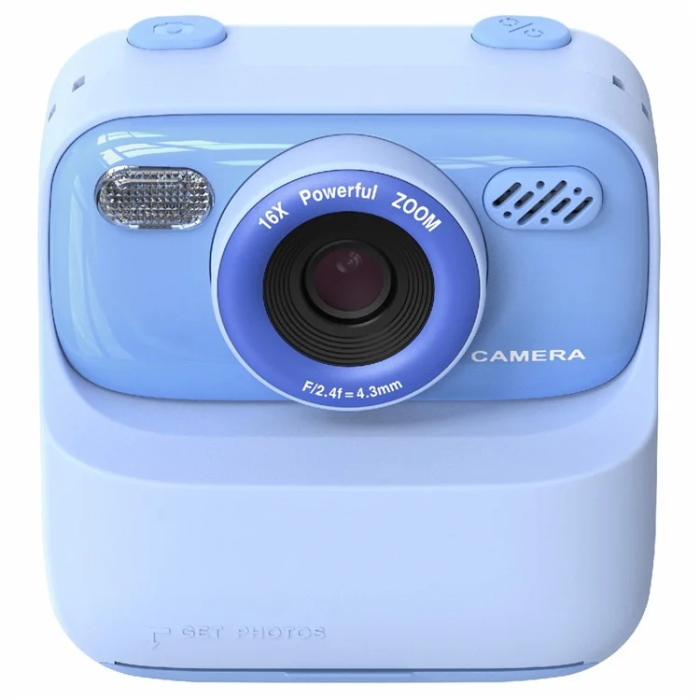 OEM - Barn Digitalkamera HD 1080P Med Skrivare P79 - Blå