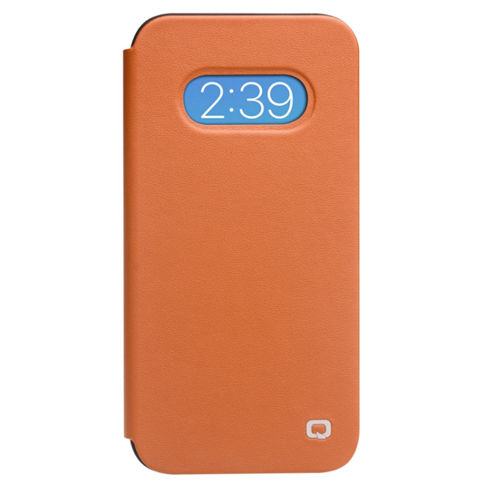 QIALINO - Qialino iPhone 13 Mini fodral Äkta Läder Ultra Thin Flip