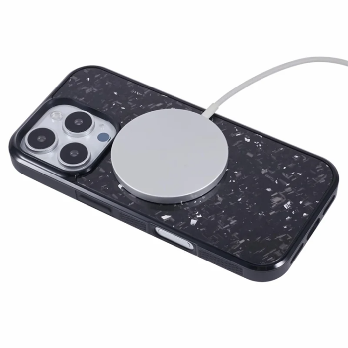 A-One Brand - iPhone 16 Pro Max Mobilskal Aramid Fiber Forged - Silver