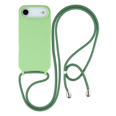 A-One Brand - iPhone 17 Air Mobilskal TPU Shockproof med Lanyard - Grön