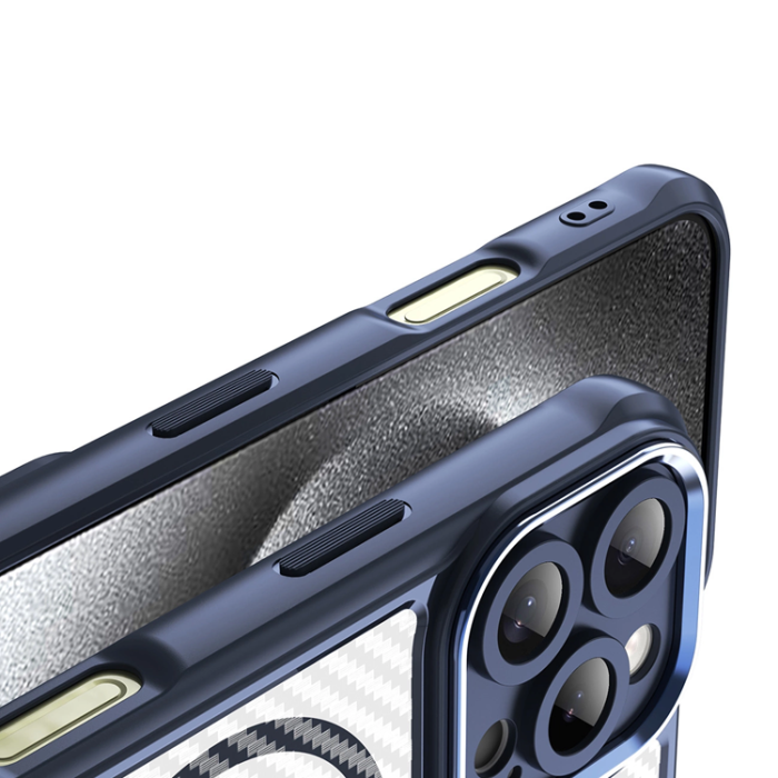 OEM - iPhone 16 Pro Max Mobilskal MagSafe Silikon Leading - Blå