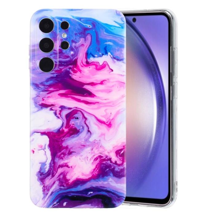 OEM - Mobilskal till Samsung Galaxy S26 Ultra Marmor Mönster TPU - Rosaröd