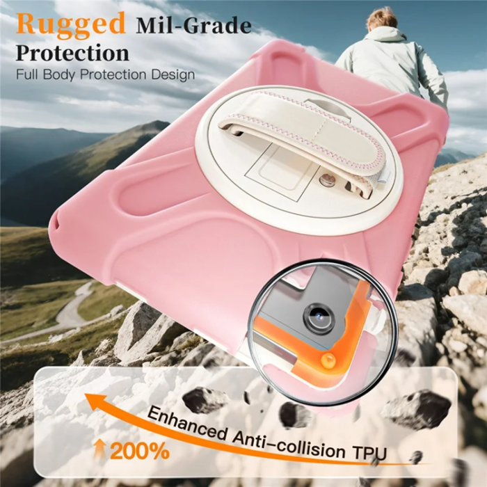 A-One Brand - Galaxy Tab A11 Mobilskal Kickstand Silikon Axelrem