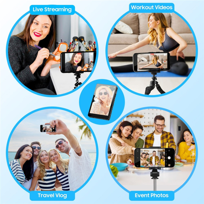 OEM - VRRIIS Magnetisk Mobil Selfie-skärm Trådlös WL-050 - Svart