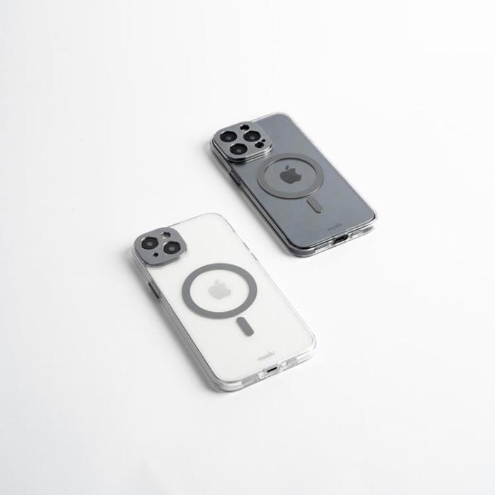 Moshi - Moshi iPhone 15 Pro Mobilskal Magsafe iGlaze - Meteoritgrå