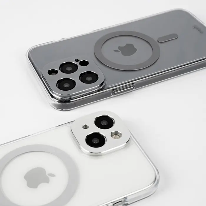 Moshi - Moshi iPhone 15 Pro Max Mobilskal Magsafe iGlaze - Lunar Silver