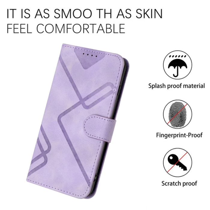 A-One Brand - iPhone 17 Pro Max Plånboksfodral Line - Lila
