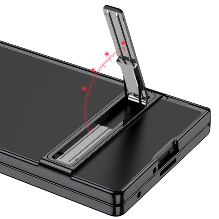 GKK - GKK Galaxy Z Fold 7 Mobilskal Magnetic Hinge Kickstand - Svart