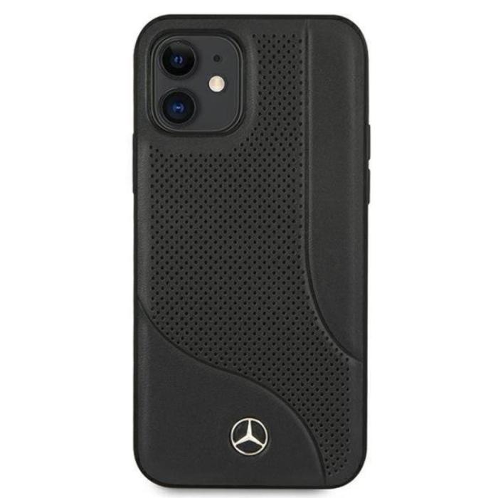 Mercedes - Mercedes iPhone 12 Mini Skal Läder - Svart