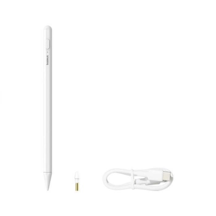 BASEUS - Baseus Smooth Writing 2 Stylus Penna med LED-indikator - Vit