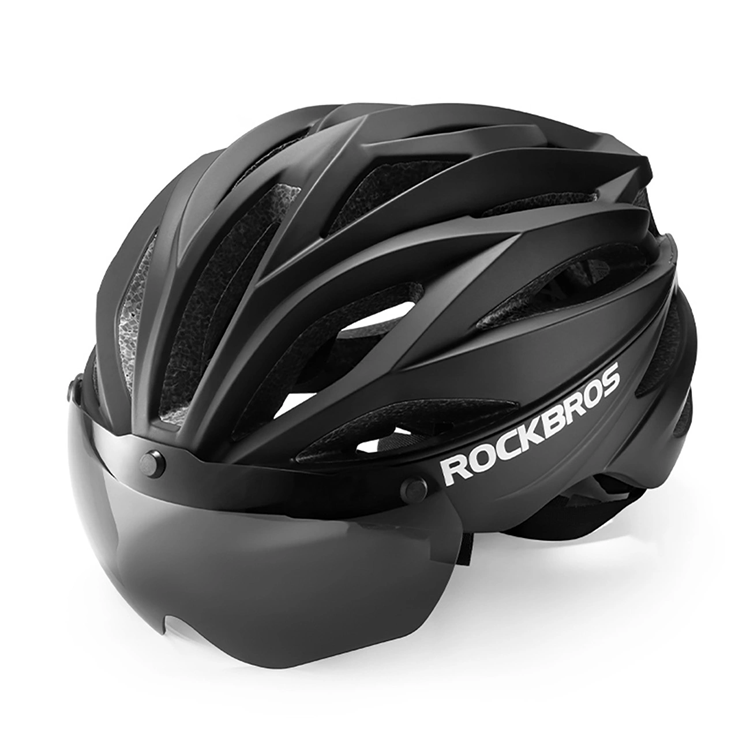 Rockbros Cykelhjälm Avtagbara UV-Skyddsglasögon - Svart (Svart) | 264 | AlltMobil