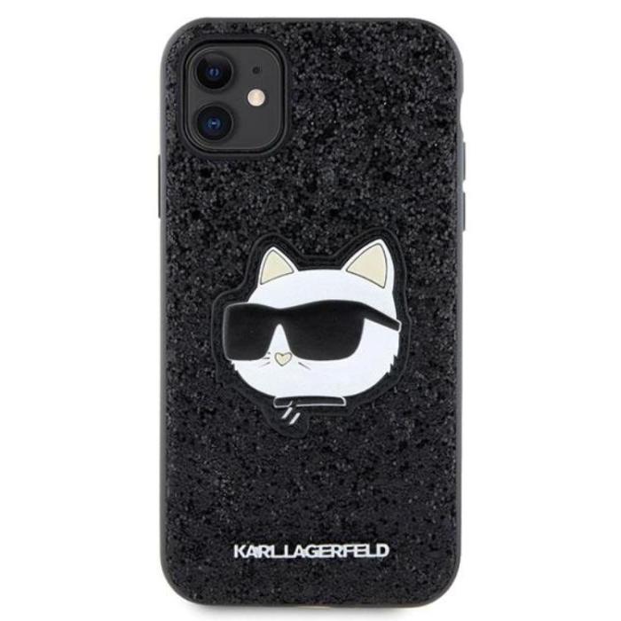 KARL LAGERFELD - Karl Lagerfeld iPhone 11/XR Mobilskal Glitter Choupette Patch