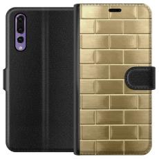 iSecrets - Pl&aring;nboksfodral till Huawei P20 Pro med Gyllene Murstenar