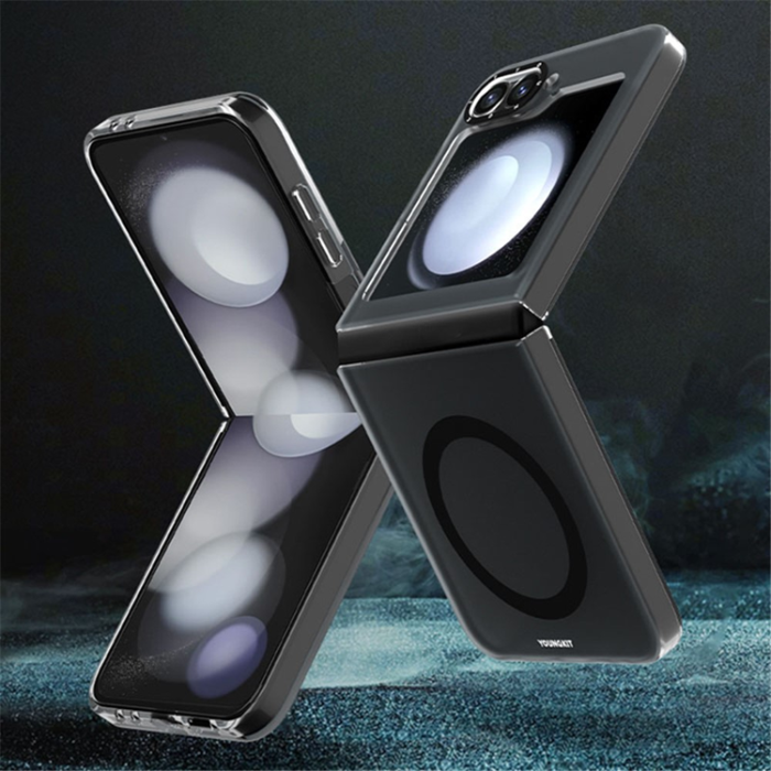 YOUNGKIT - YOUNGKIT Galaxy Z Flip 6/7 FE Mobilskal Anti-Fingerprint - Svart
