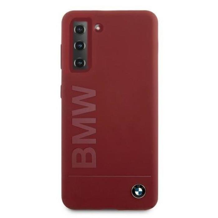 BMW - BMW Silicone Skal Signature Logo Galaxy S21 Plus 5G - Röd