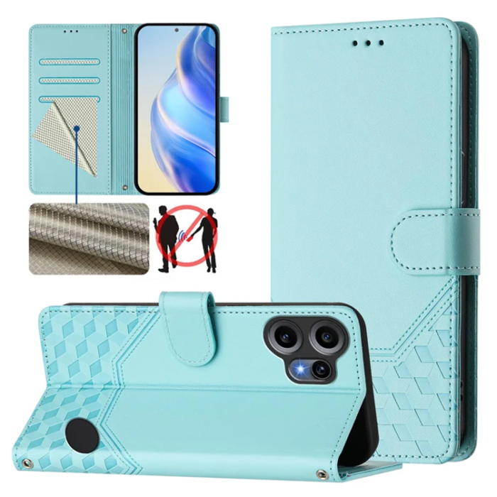 A-One Brand - Nothing CMF Phone 2 Pro Plånboksfodral Imprinted Honeycomb RFID