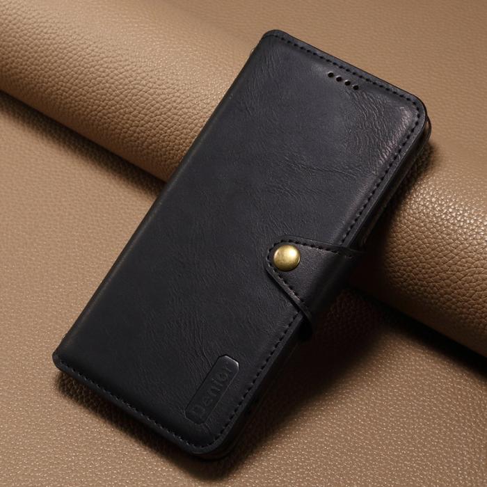 DENIOR - DENIOR iPhone 7 Plus / 8 Plus Plånboksfodral Konstläder Svart