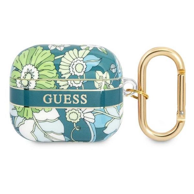 Guess AirPods 3 Skal Flower Strap - Grön | 2353 | AlltMobil