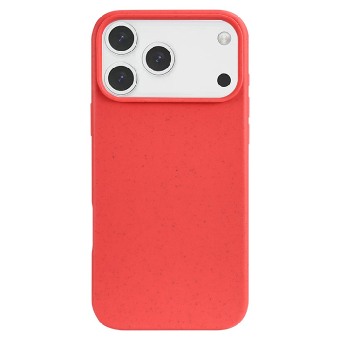 A-One Brand - iPhone 17 Pro Mobiskal Biodegradable Wheat Straw+TPU - Röd