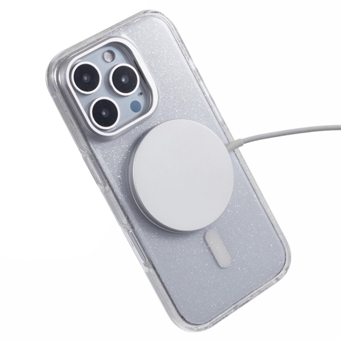 KIGC - KIGC iPhone 16 Pro Mobilskal MagSafe Epoxy Kickstand - Vit