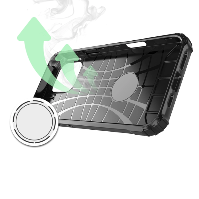 OEM - iPhone 16 Pro Max Mobilskal Hybrid Armor - Svart