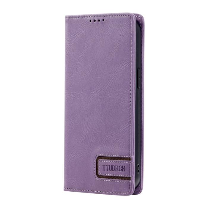 TTUDRCH - TTUDRCH Samsung Galaxy S26+ Plånboksfodral Konstläder RFID Skydd - Lila
