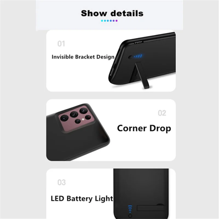 A-One Brand - Galaxy S22 Ultra 5G Batteriskal 5000mAh T21 - Svart