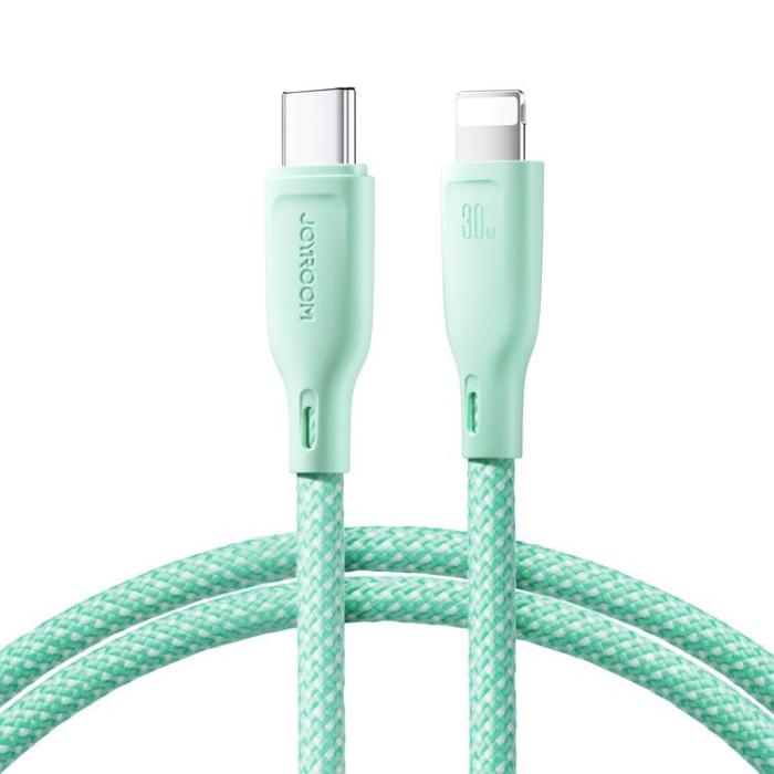 Joyroom - Joyroom USB-C till Lightning kabel 1m PD 30W - Grön