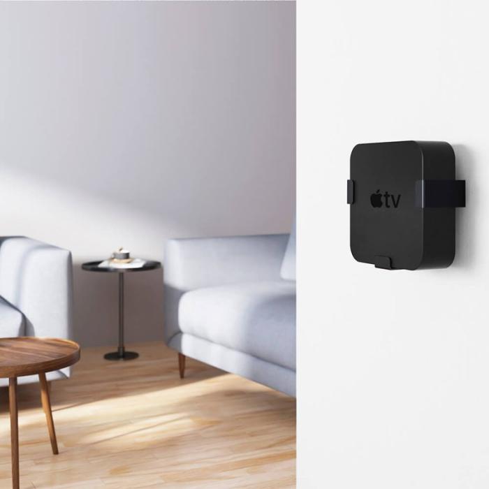 Hama - HAMA Hållare Apple TV HD 4K 1:a/2:a/3:e/4:e Gen. Svart