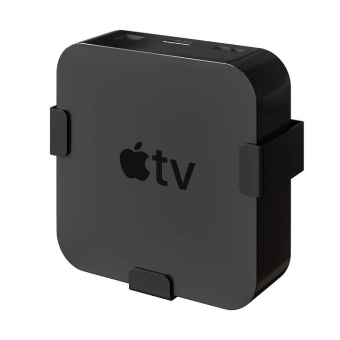 Hama - HAMA Hållare Apple TV HD 4K 1:a/2:a/3:e/4:e Gen. Svart