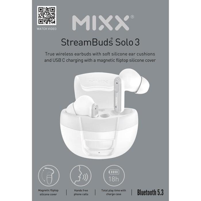 MIXX - MIXX In-Ear Hörlur Solo 3 TWS - Vit