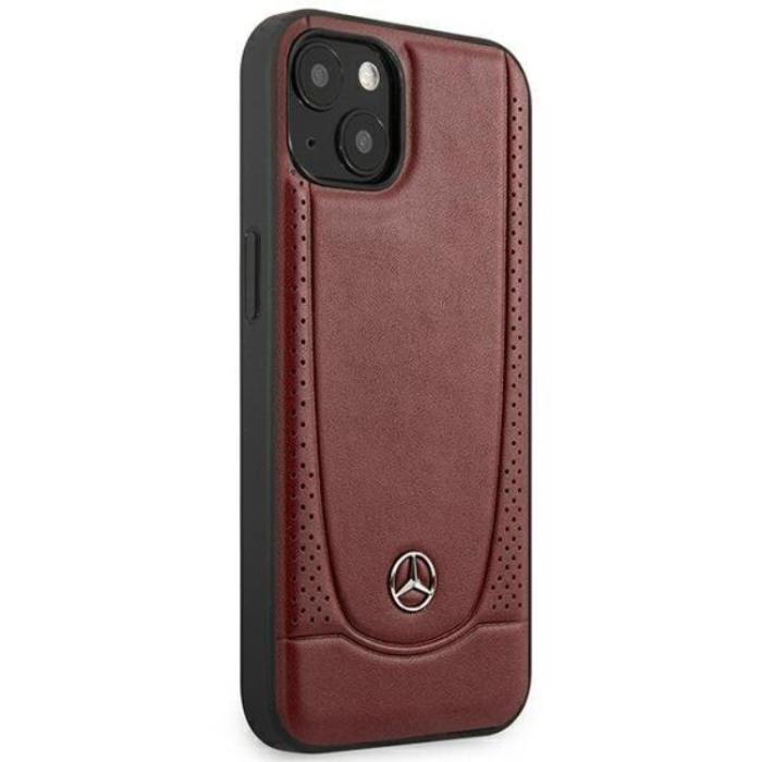 Mercedes - Mercedes iPhone 15 Mobilskal Läder Urban - Röd