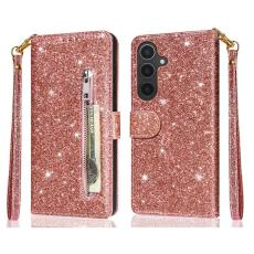 OEM - Mobilfodral f&ouml;r Samsung Galaxy S26 St&auml;llfunktion Konstl&auml;der - Ros&eacute;guld